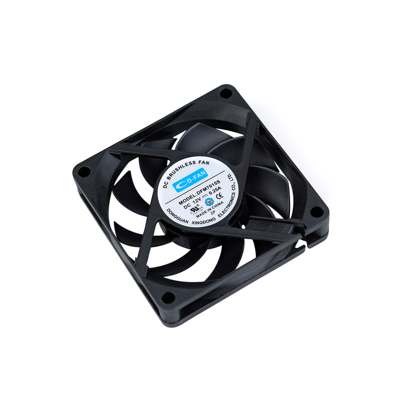 Ventilador axial DC industrial de 70x70x15mm 12v 24v 70mm para a fonte de alimentação