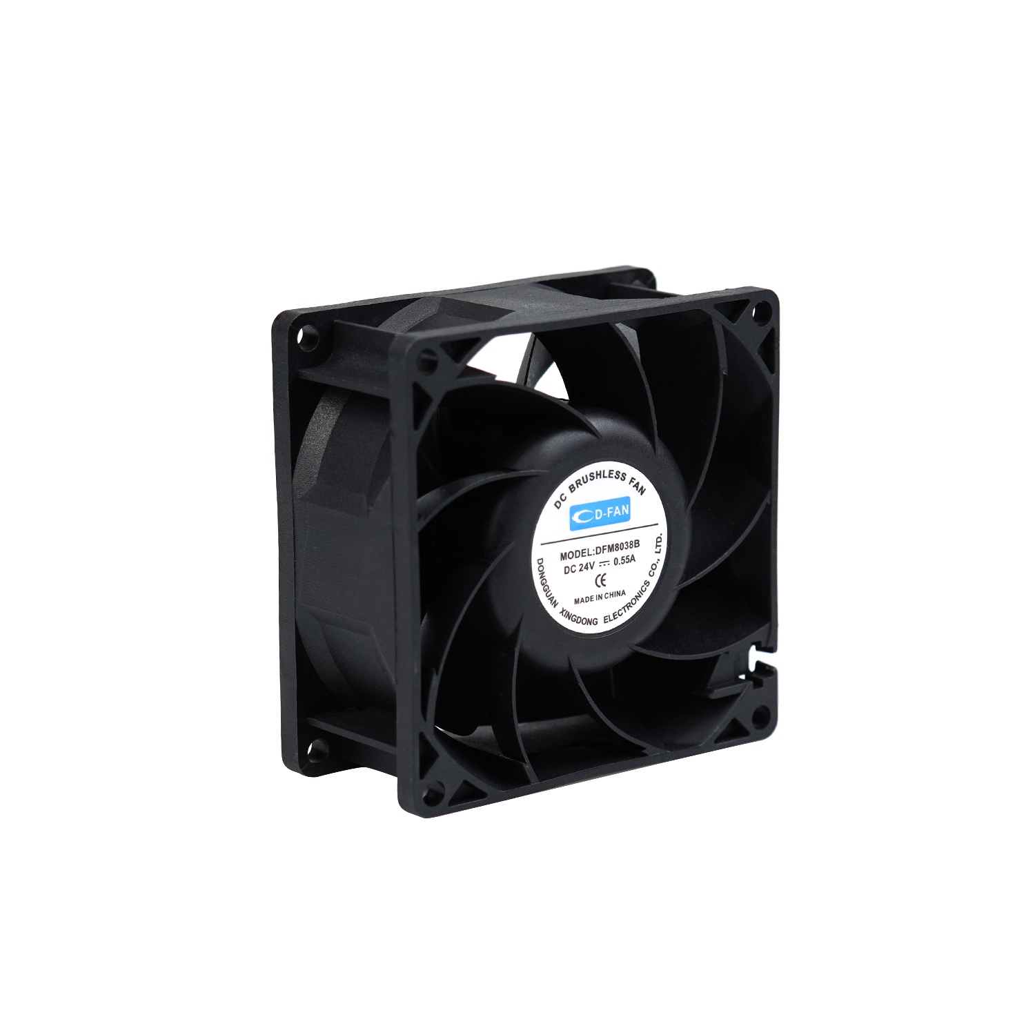 Ventilador axial Axial do motor 12V 24V 80x80x38mm para o gabinete