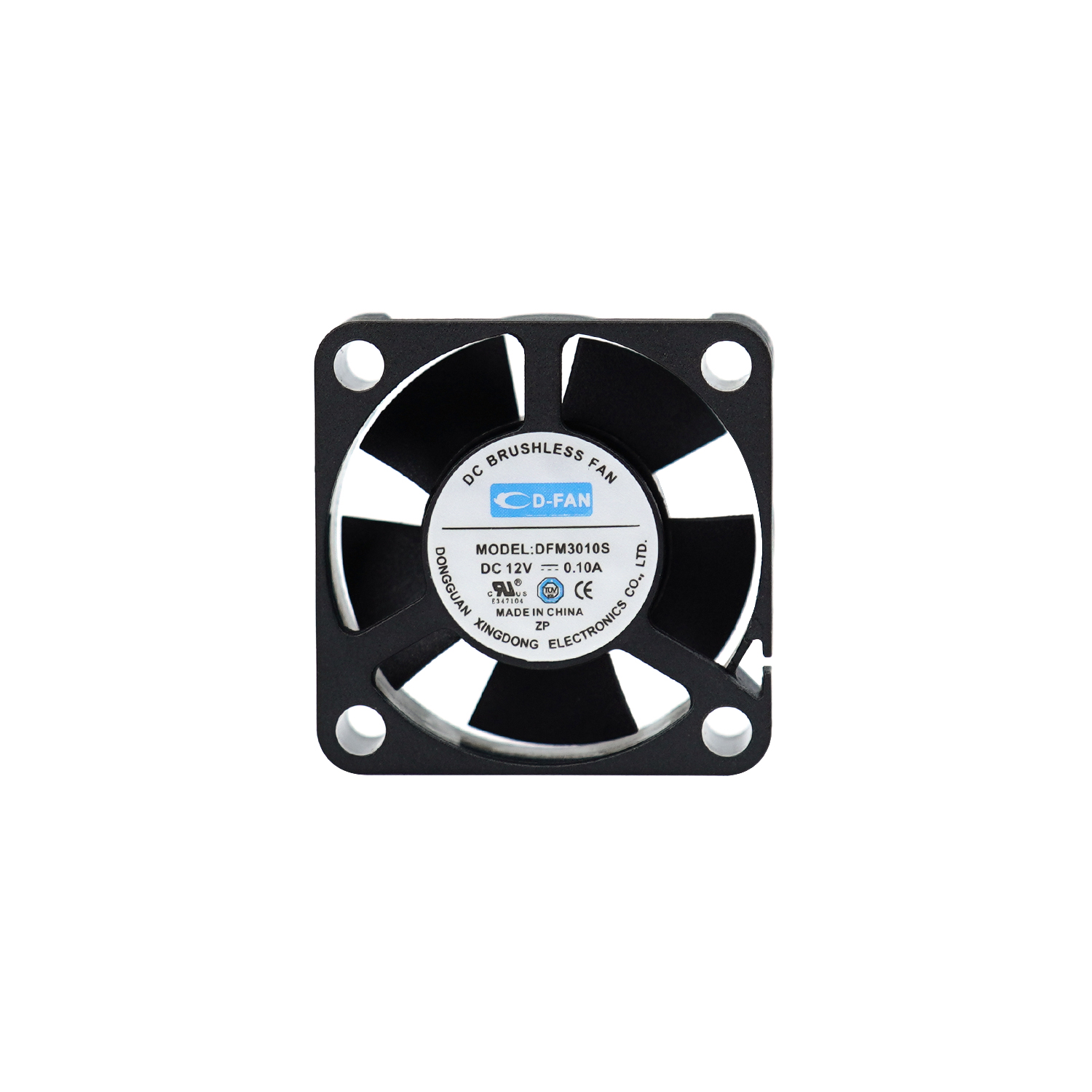 Ventilador axial sem escova 5V 12V 30x30x10mm DC para segurança